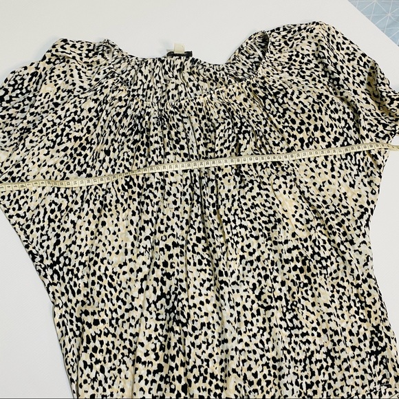 WITCHERY Womens Size 6 Ladies Animal Print Gathered Top Size 6 - Picture 14 of 16